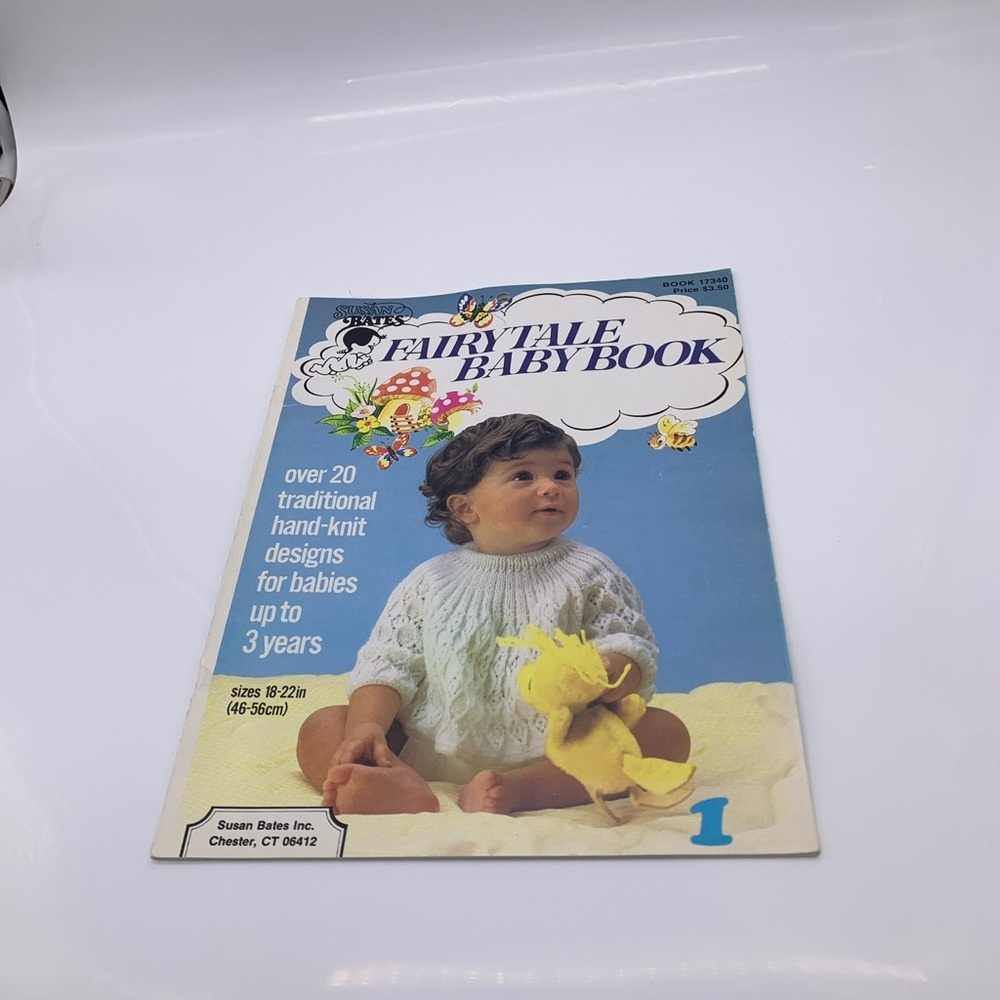 Vtg. Hand Knit Designes FAIRY TALE BABY BOOK by Susan Bates for Babies Up to 3